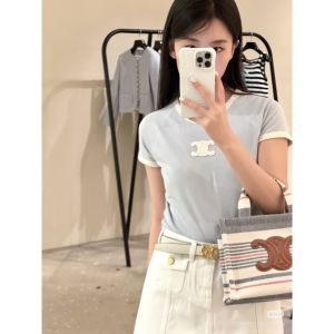 セリーヌ 半袖 Tシャツ レディース ラウンドネック A30603
