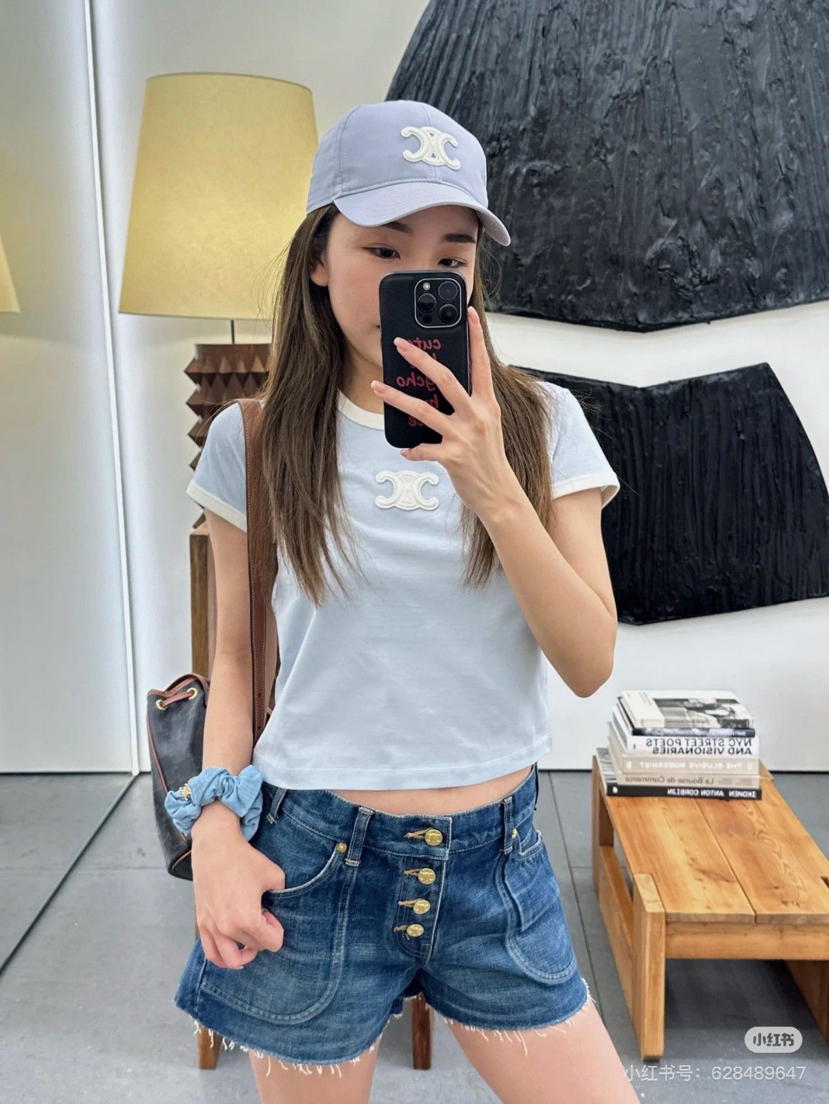 セリーヌ 半袖 Tシャツ レディース ラウンドネック A30603