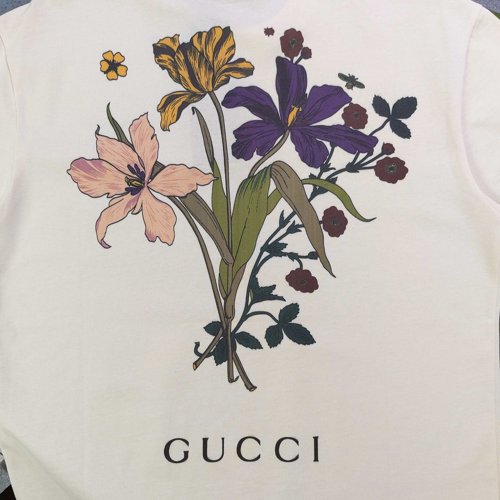 グッチ 半袖Tシャツ プリント 花柄 カップル A30626
