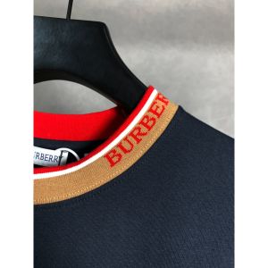 バーバリー 半袖Tシャツ ラウンドネック 刺繍ロゴ A30627