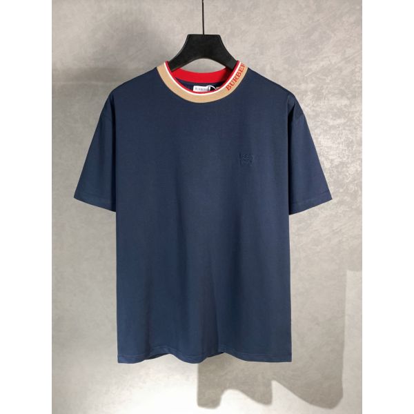 バーバリー 半袖Tシャツ ラウンドネック 刺繍ロゴ A30627