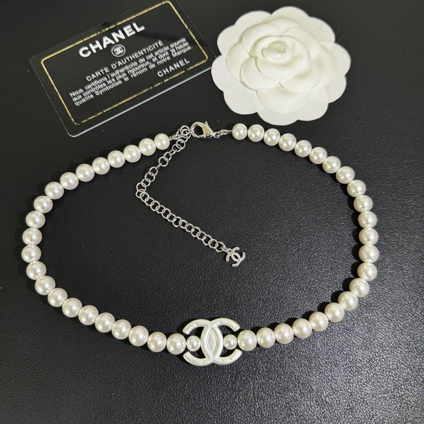シャネル パールネックレス ショート 可愛い A30643