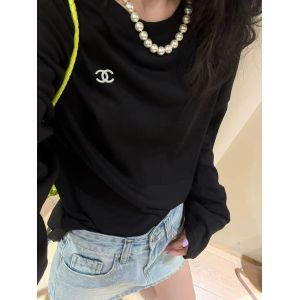 シャネル 長袖Tシャツ 夏用 日焼け止め 刺繍ロゴ A30635