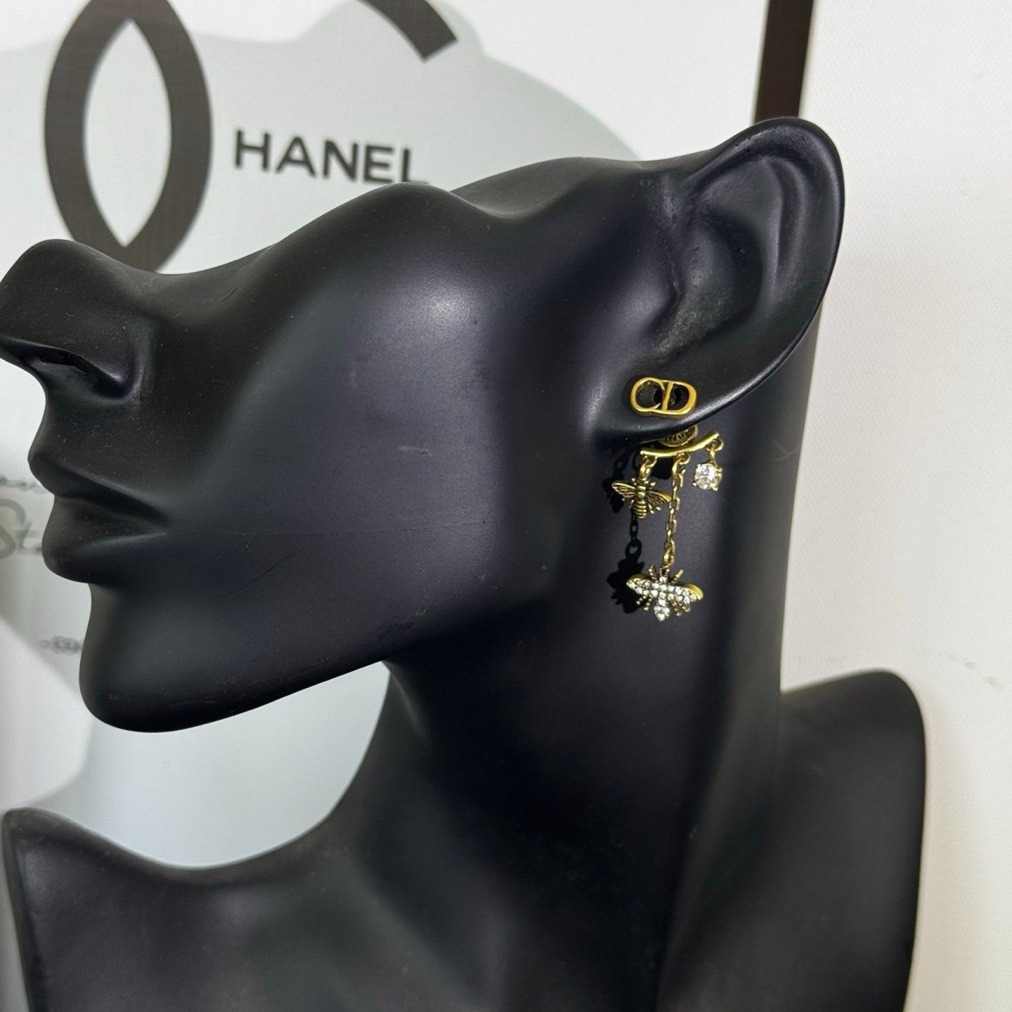 ディオール ピアス ハチ ヴィンテージ 刻印入り A30646