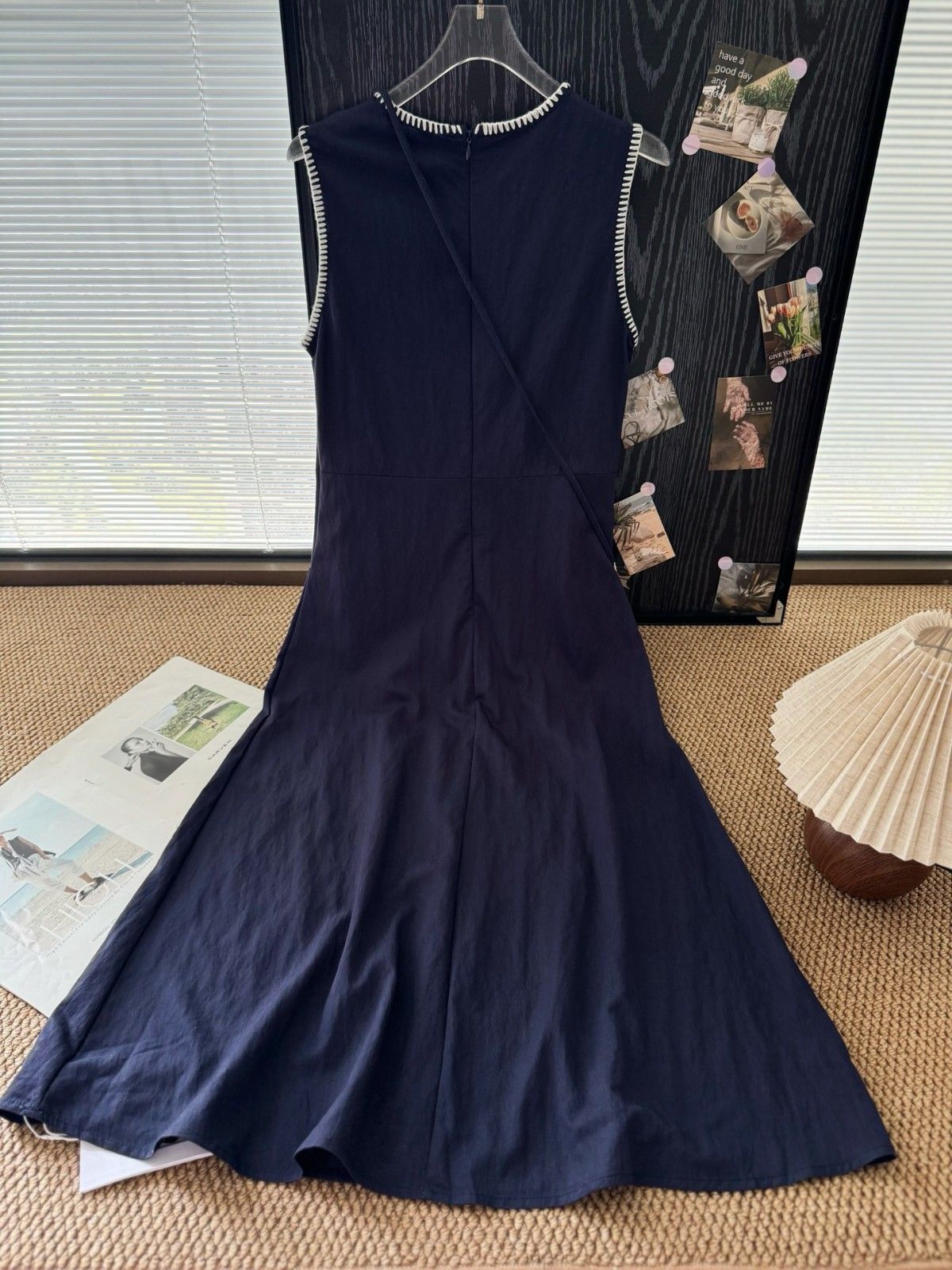 シャネル ノースリーブドレス 刺繍入 ミニバッグ付き A30657
