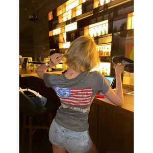 クロムハーツ Vネックスリム半袖Tシャツ レディース オシャレ A30656