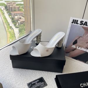 シャネル パールハイヒールスリッパ サンダル 高品質 A30687
