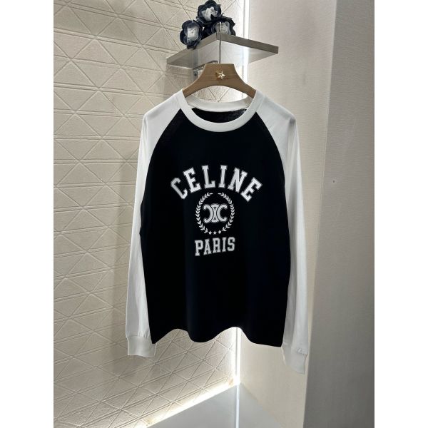 セリーヌ 長袖Tシャツ プリント レディース オシャレ A30683