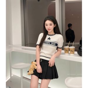 ディオール 半袖 Tシャツ ニット レディース向け 高品質 A30681