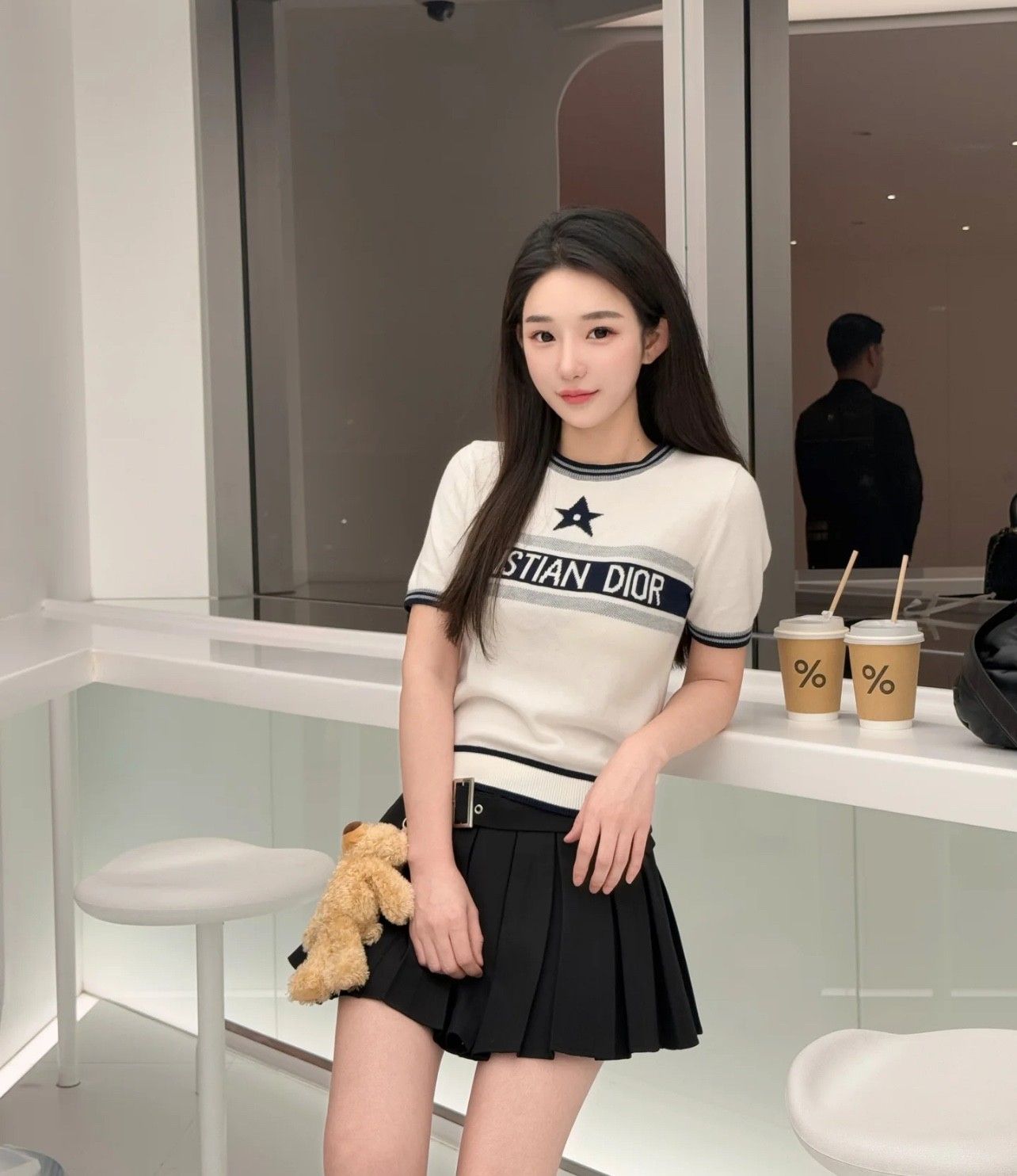 ディオール 半袖 Tシャツ ニット レディース向け 高品質 A30681