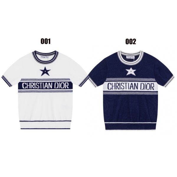 ディオール 半袖 Tシャツ ニット レディース向け 高品質 A30681