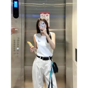 ロエベ ベスト コットン 男女向け カジュアル A30680