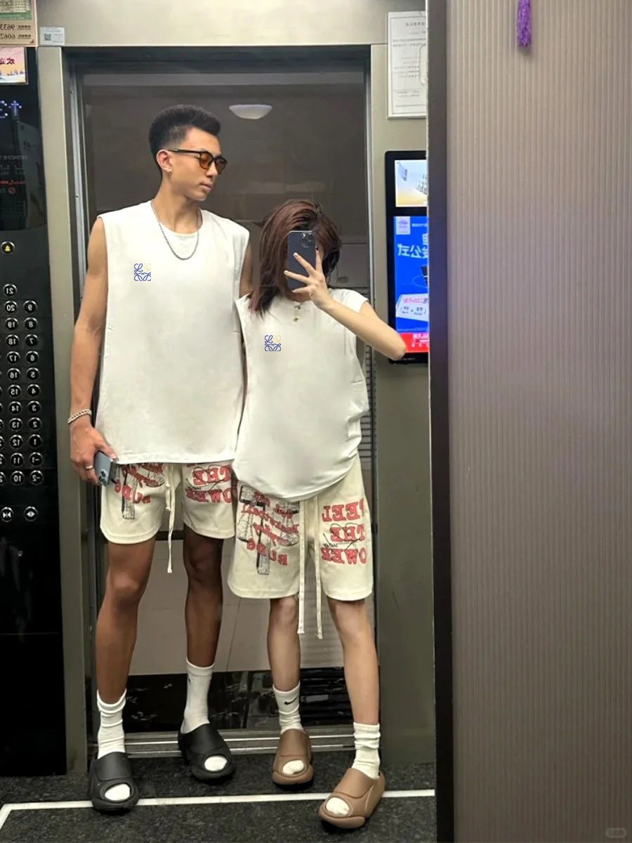 ロエベ ベスト コットン 男女向け カジュアル A30680