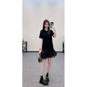 ロエベ ワンピース ラウンドネック ドレス 可愛い A30706