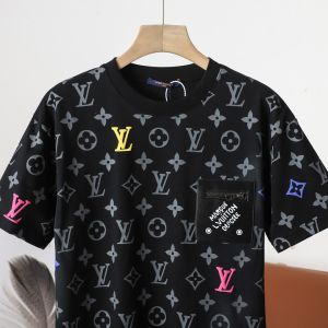 ルイヴィトン 半袖Tシャツ カラフルなグラデーションLV文字 A30711