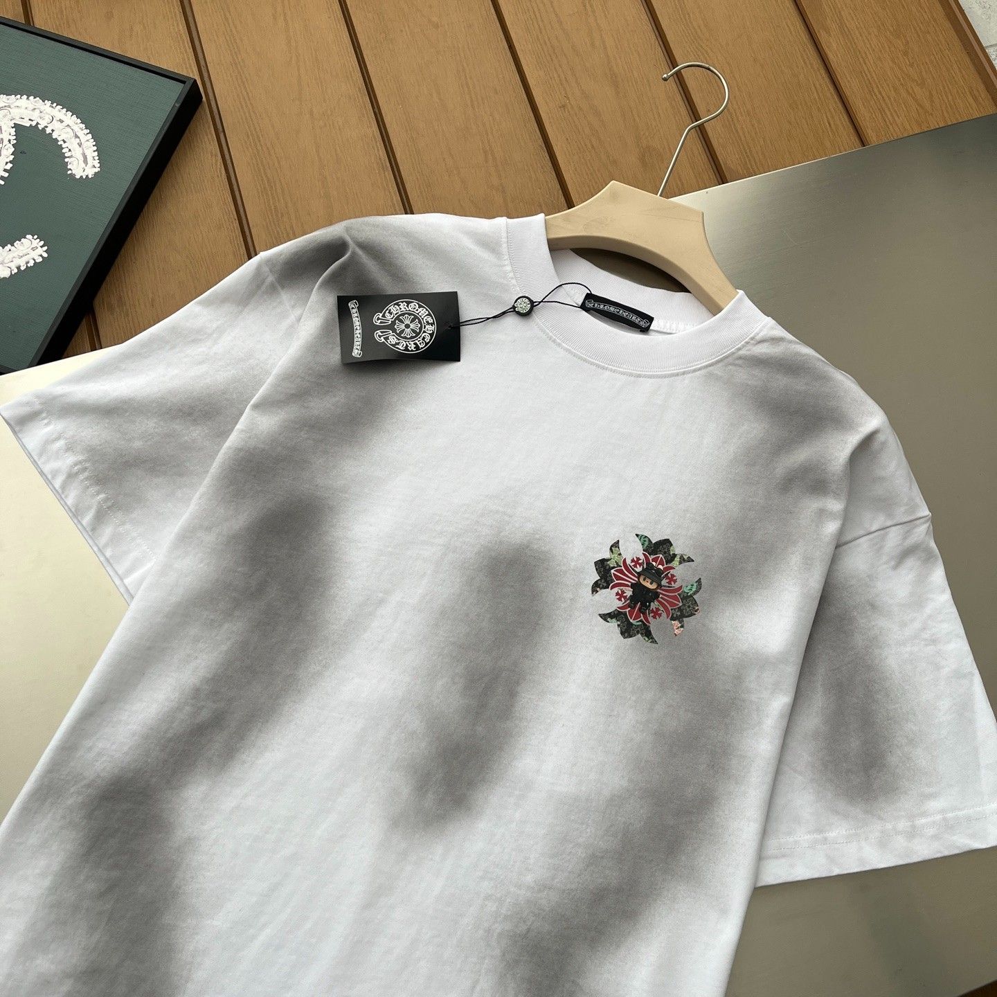 クロムハーツ Labubu 半袖tシャツ 刺繍 コットン A30714