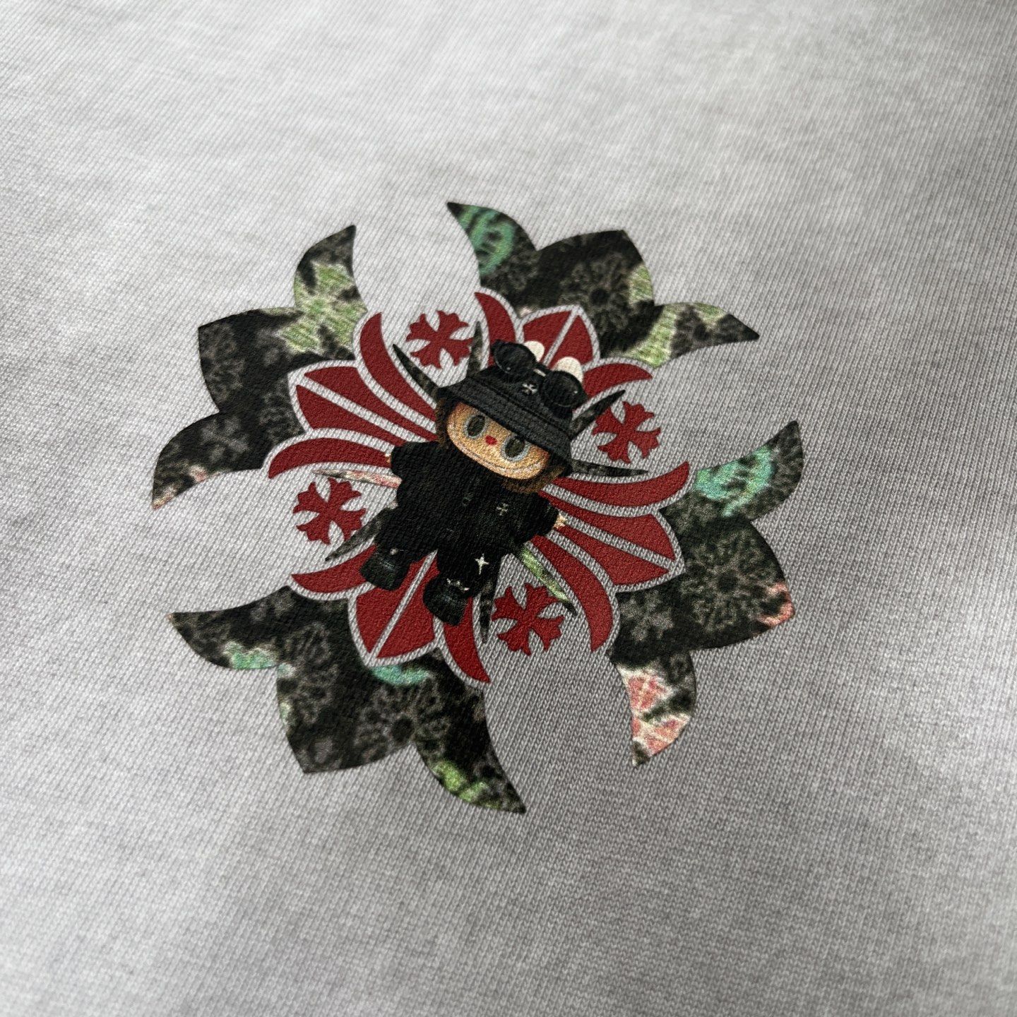 クロムハーツ Labubu 半袖tシャツ 刺繍 コットン A30714
