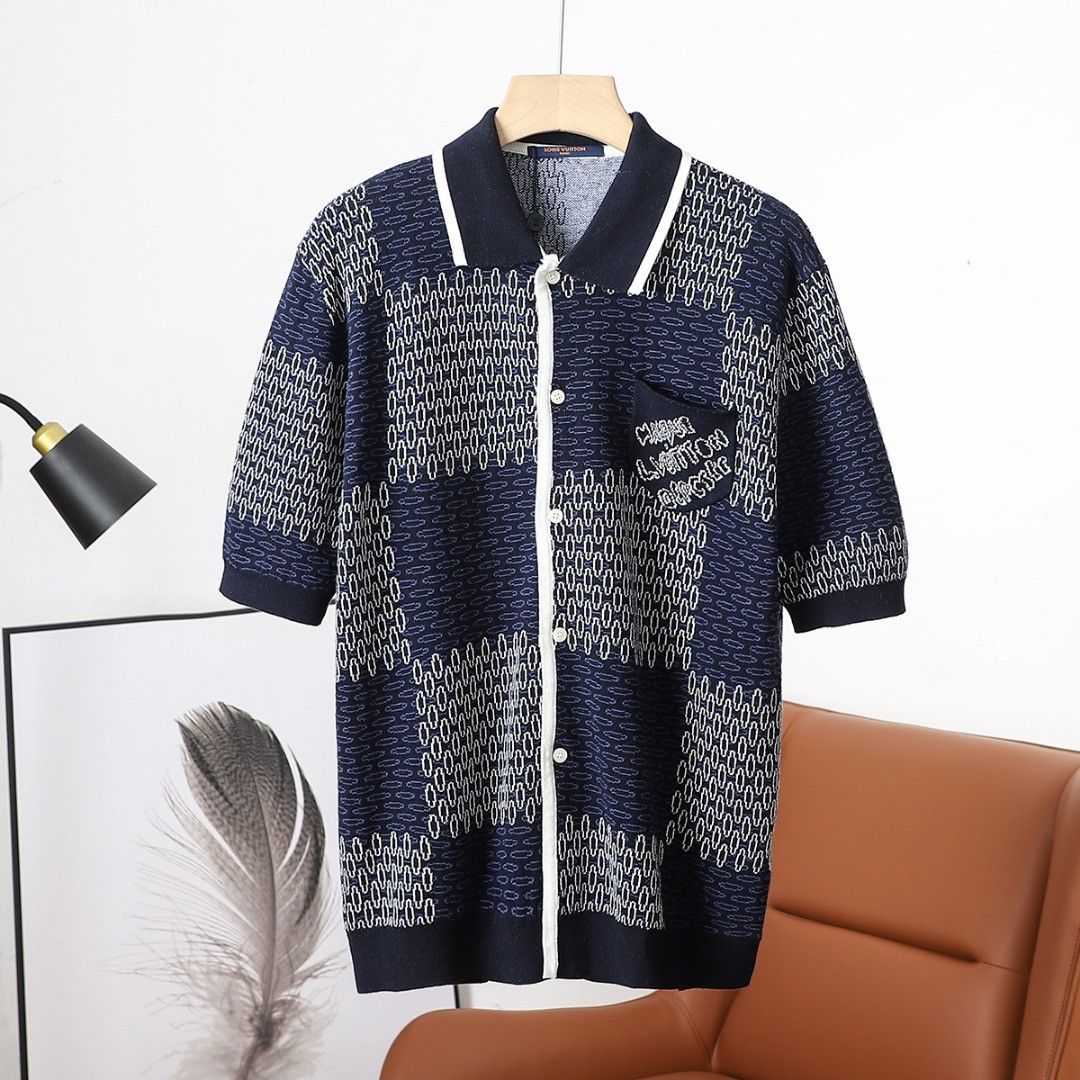 ルイヴィトン 半袖Tシャツ ニット ダミエ 高品質 A30720