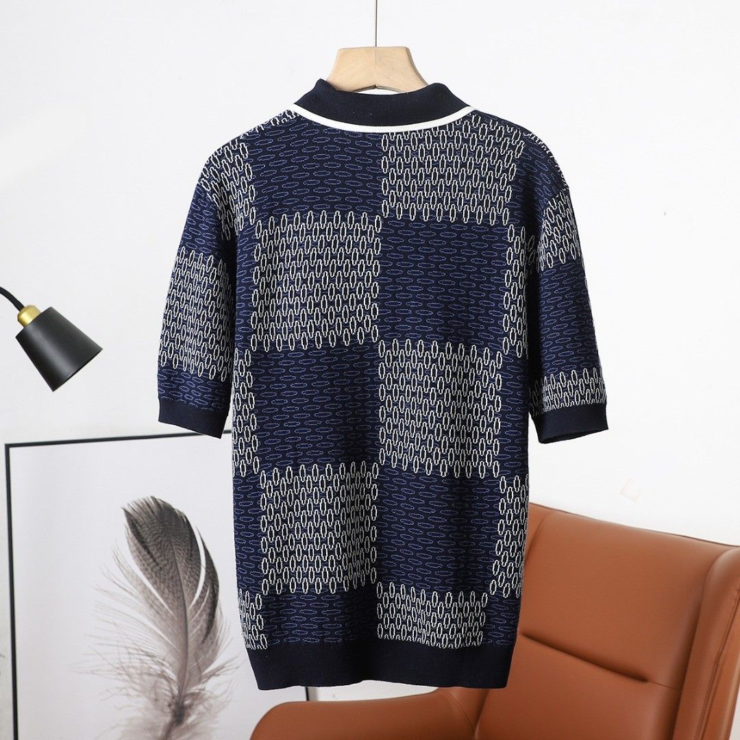 ルイヴィトン 半袖Tシャツ ニット ダミエ 高品質 A30720