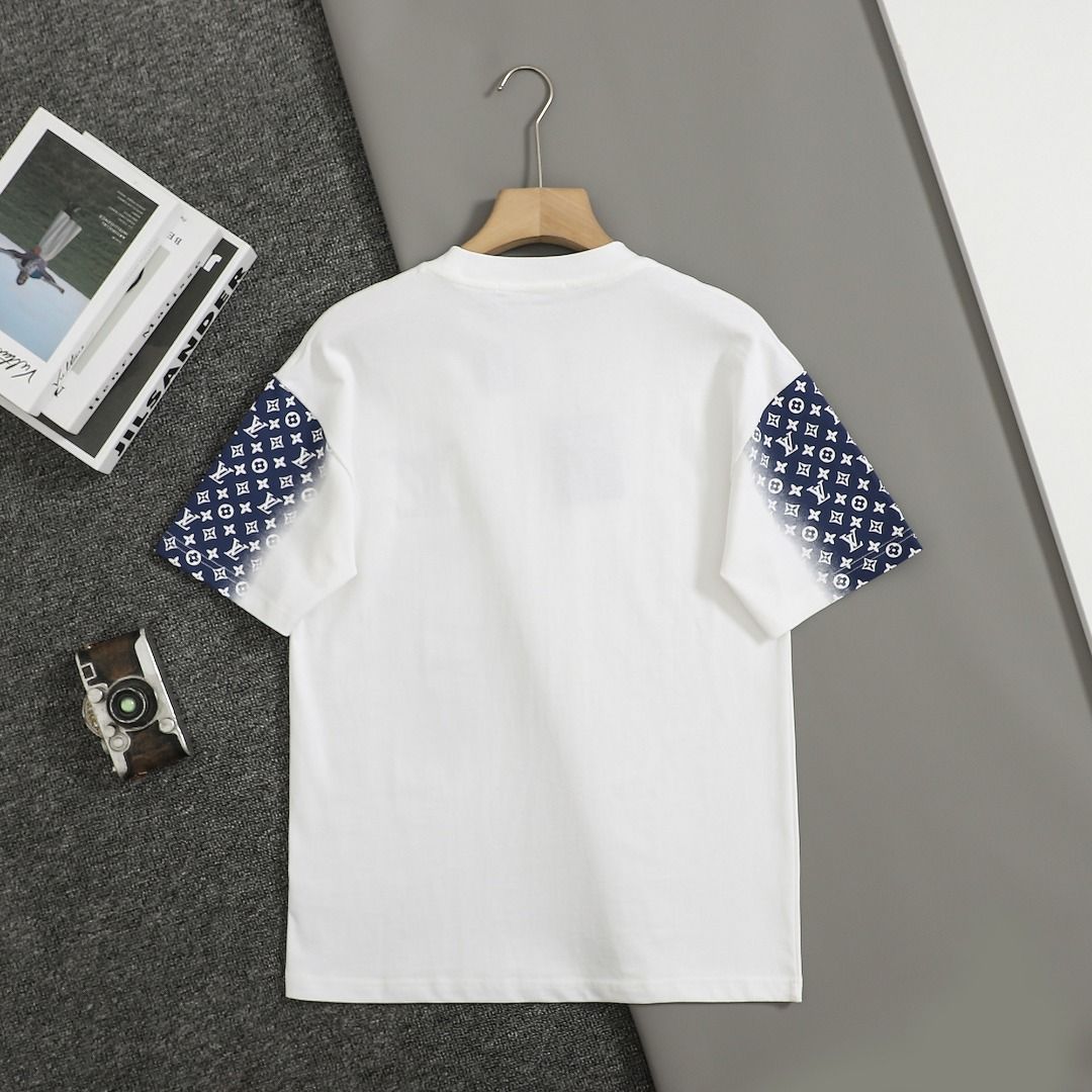 ルイヴィトン 半袖tシャツ 刺繍 男女向け 高品質 A30719