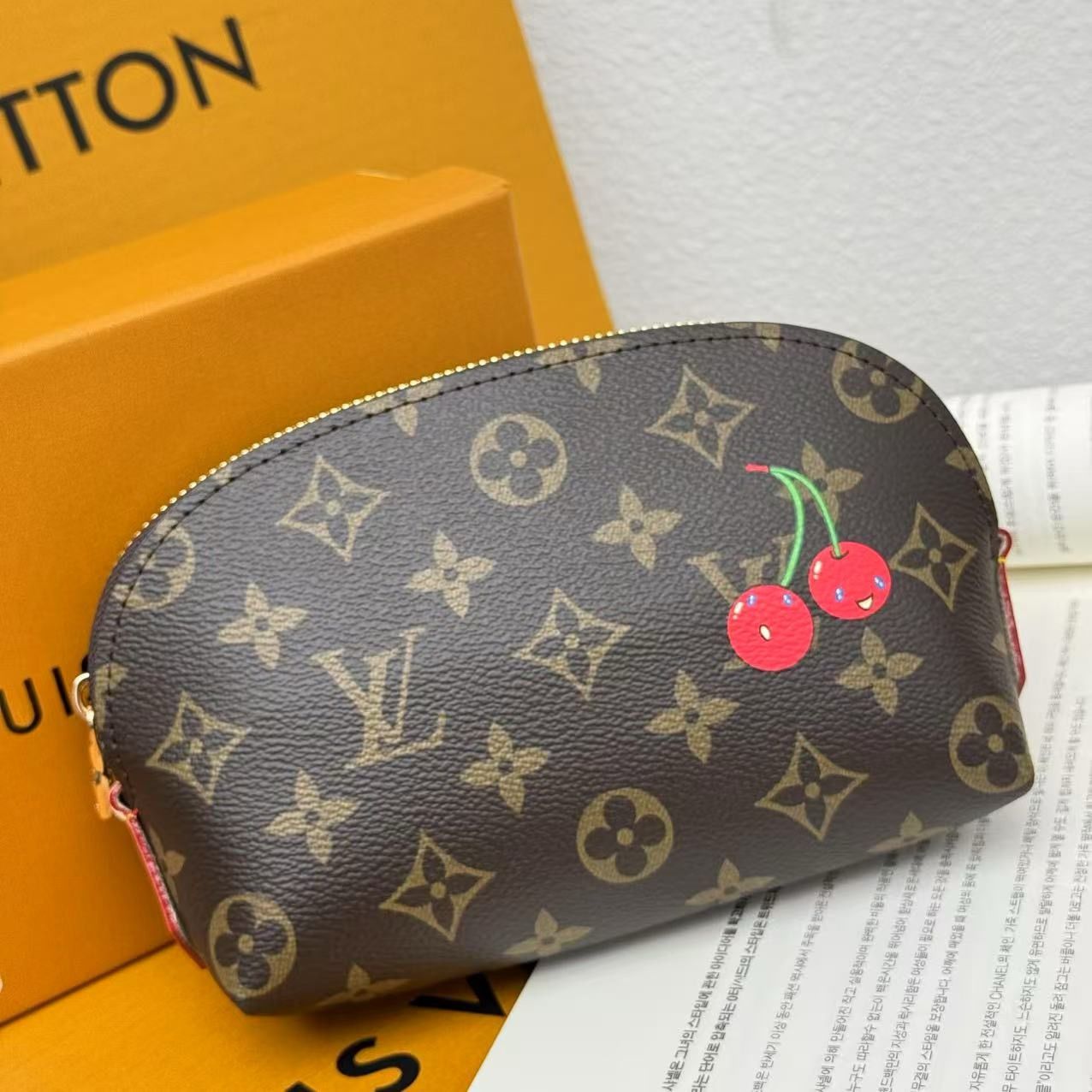 ルイヴィトン 化粧ポーチ チェリ POCHETTE COSMÉTIQUE LD 可愛い A30726