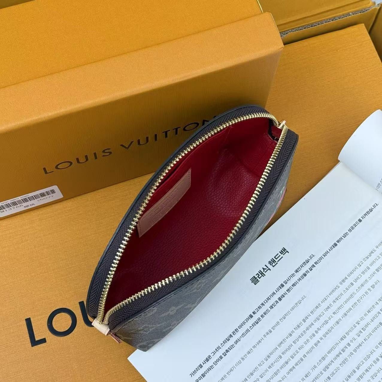 ルイヴィトン 化粧ポーチ チェリ POCHETTE COSMÉTIQUE LD 可愛い A30726