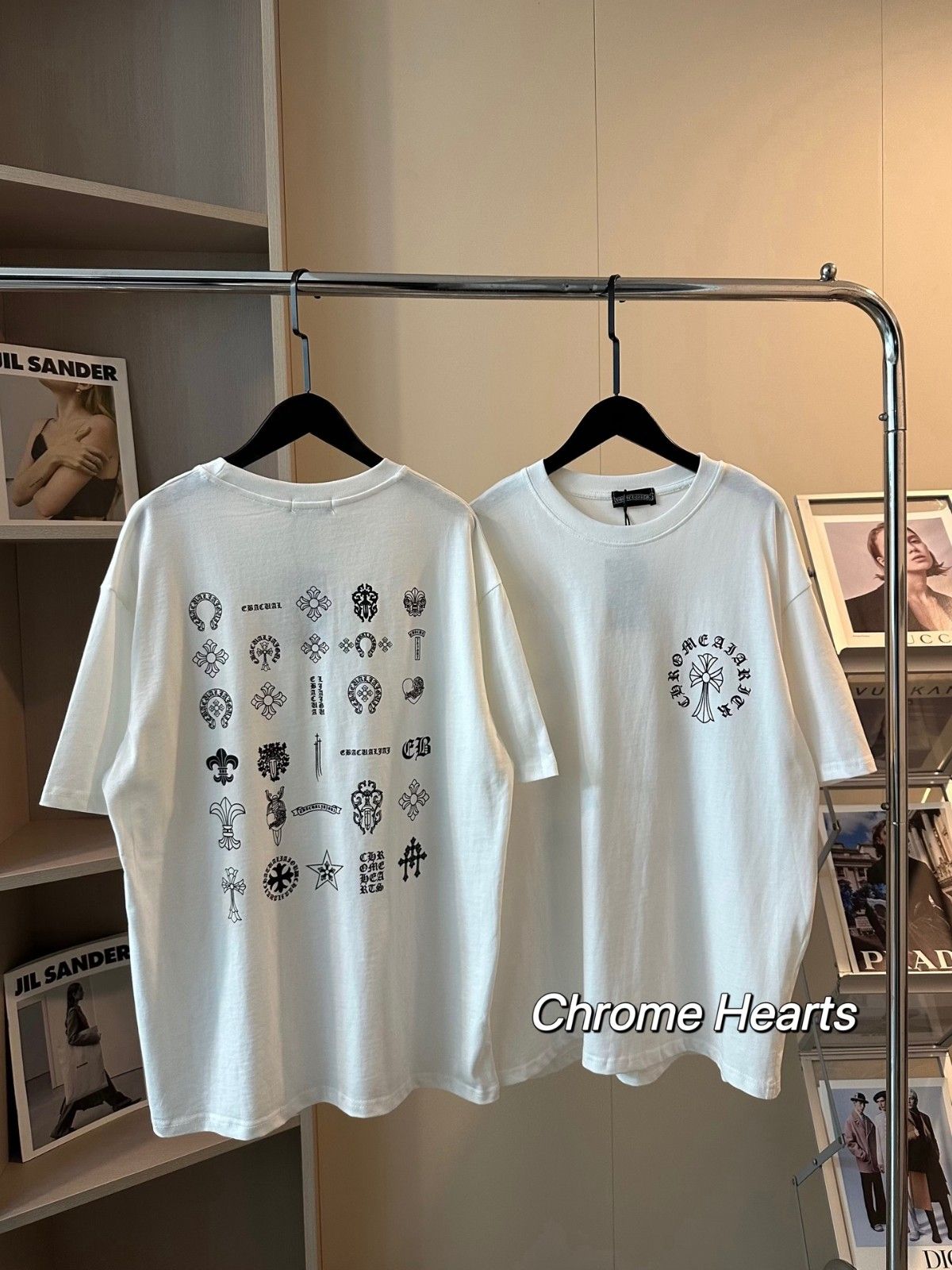 クロムハーツ 半袖tシャツ ホワイト コットン A30731