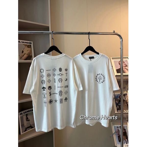 クロムハーツ 半袖tシャツ ホワイト コットン A30731
