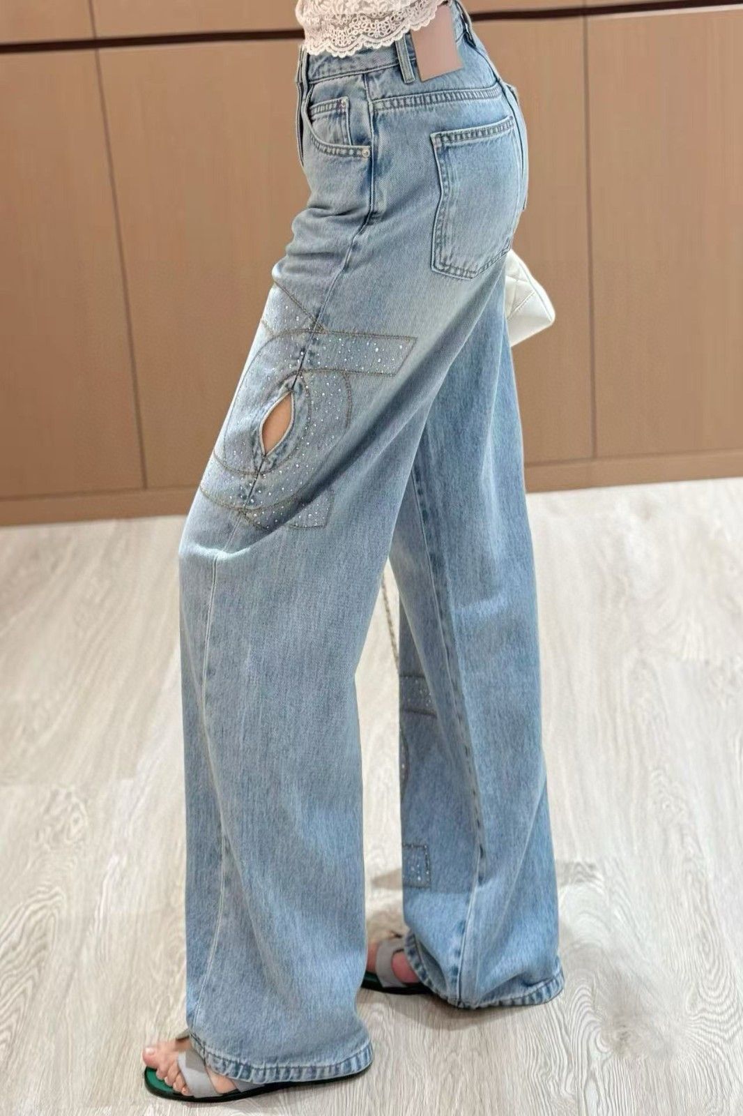 シャネル ジーンズ レディース 高品質 刺繍 A30748