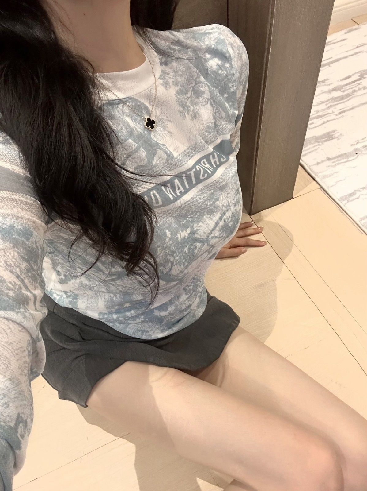 ディオール メッシュTシャツ 長袖 レディース A30747