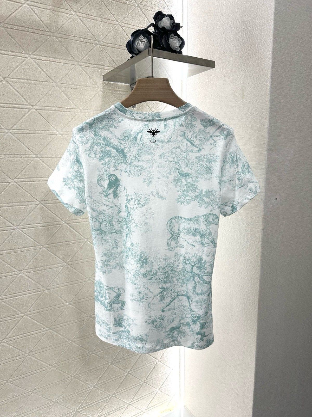 ディオール 半袖Tシャツ プリント コットン レディース向け A30745