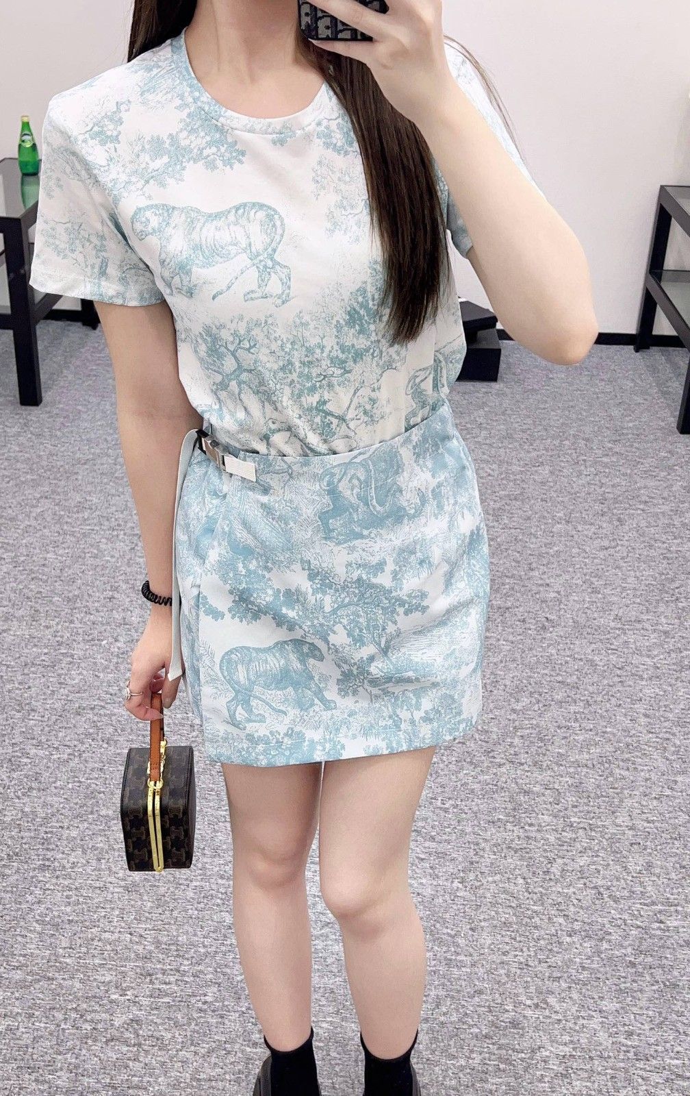 ディオール 半袖Tシャツ プリント コットン レディース向け A30745