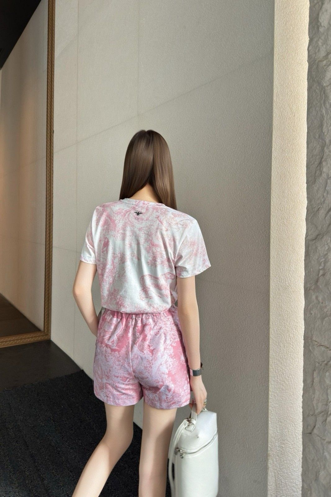 ディオール 半袖Tシャツ プリント コットン レディース向け A30745