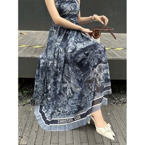 ディオール メッシュマキシドレス プリント 可愛い A30754