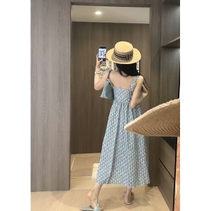 ディオール サスペンダードレス プリント オシャレ A30752