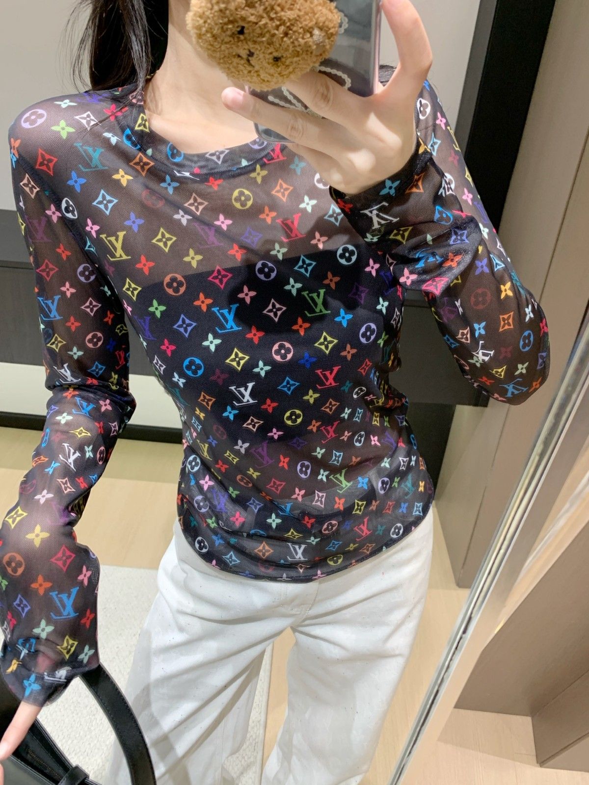 ルイヴィトン メッシュTシャツ 長袖 レディース A30776