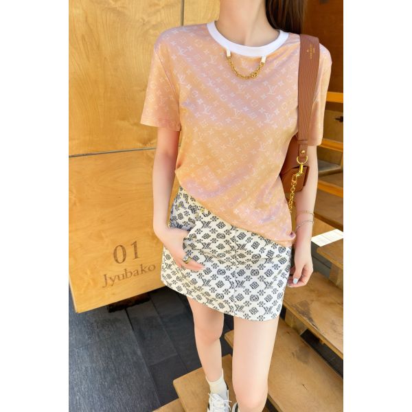 ルイヴィトン 半袖tシャツ プリント レディース 日常 A30773