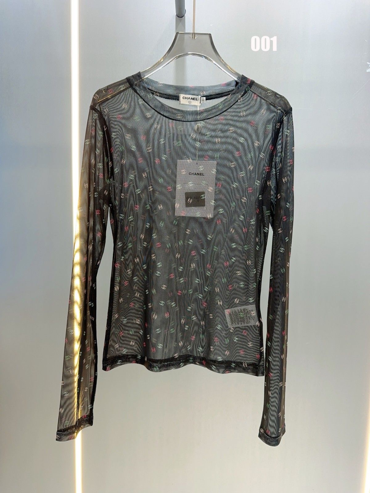 シャネル メッシュTシャツ 長袖 レディース A30775