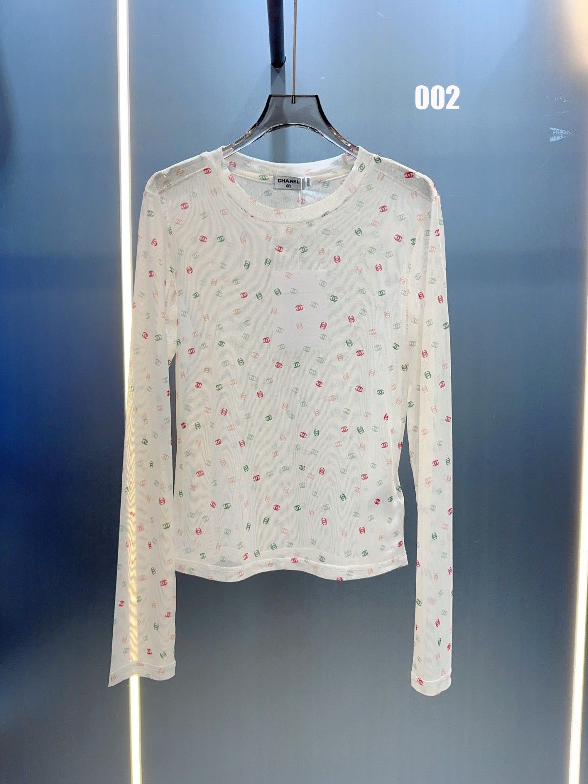 シャネル メッシュTシャツ 長袖 レディース A30775