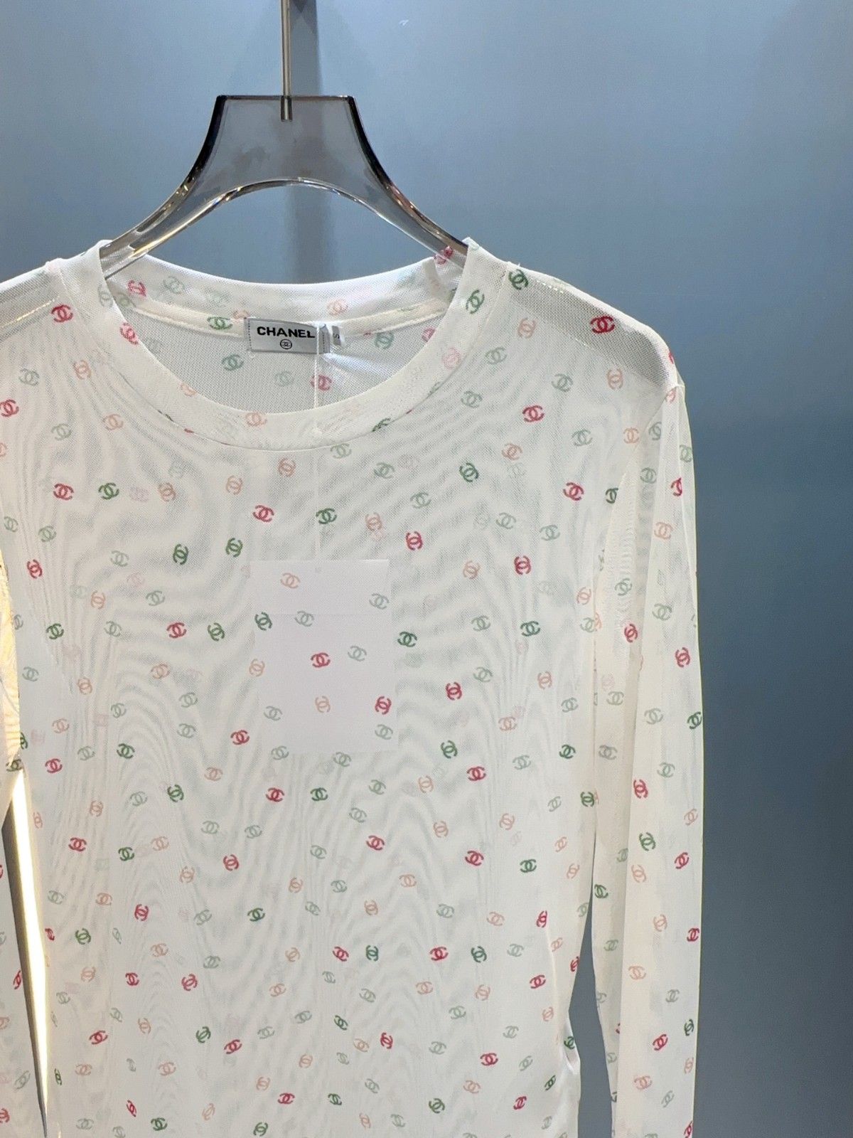 シャネル メッシュTシャツ 長袖 レディース A30775