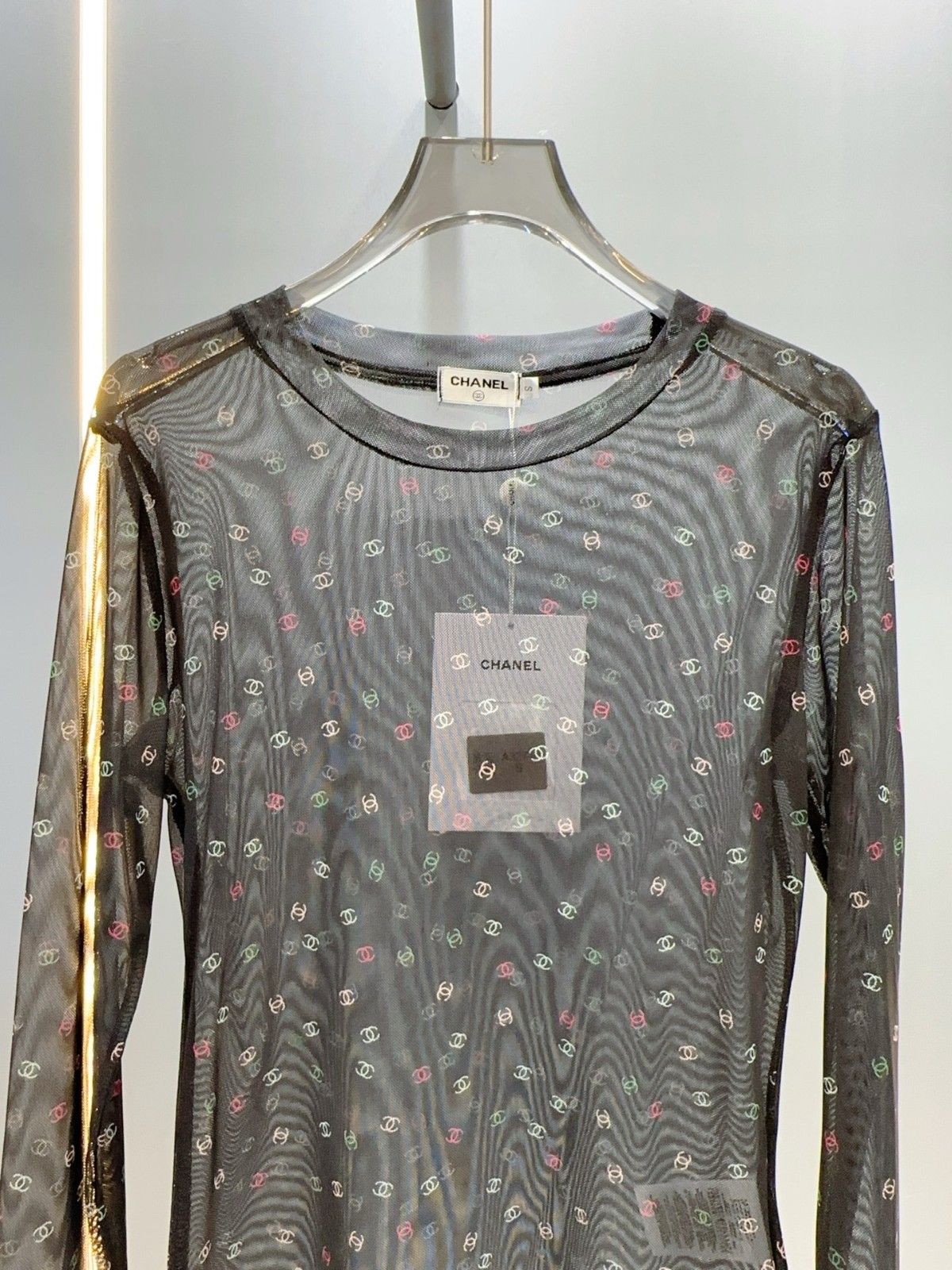シャネル メッシュTシャツ 長袖 レディース A30775