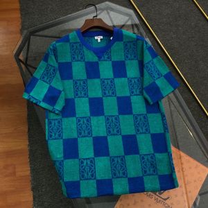 ロエベ 半袖tシャツ 総柄 コットン 高品質 メンズ レディース A30782
