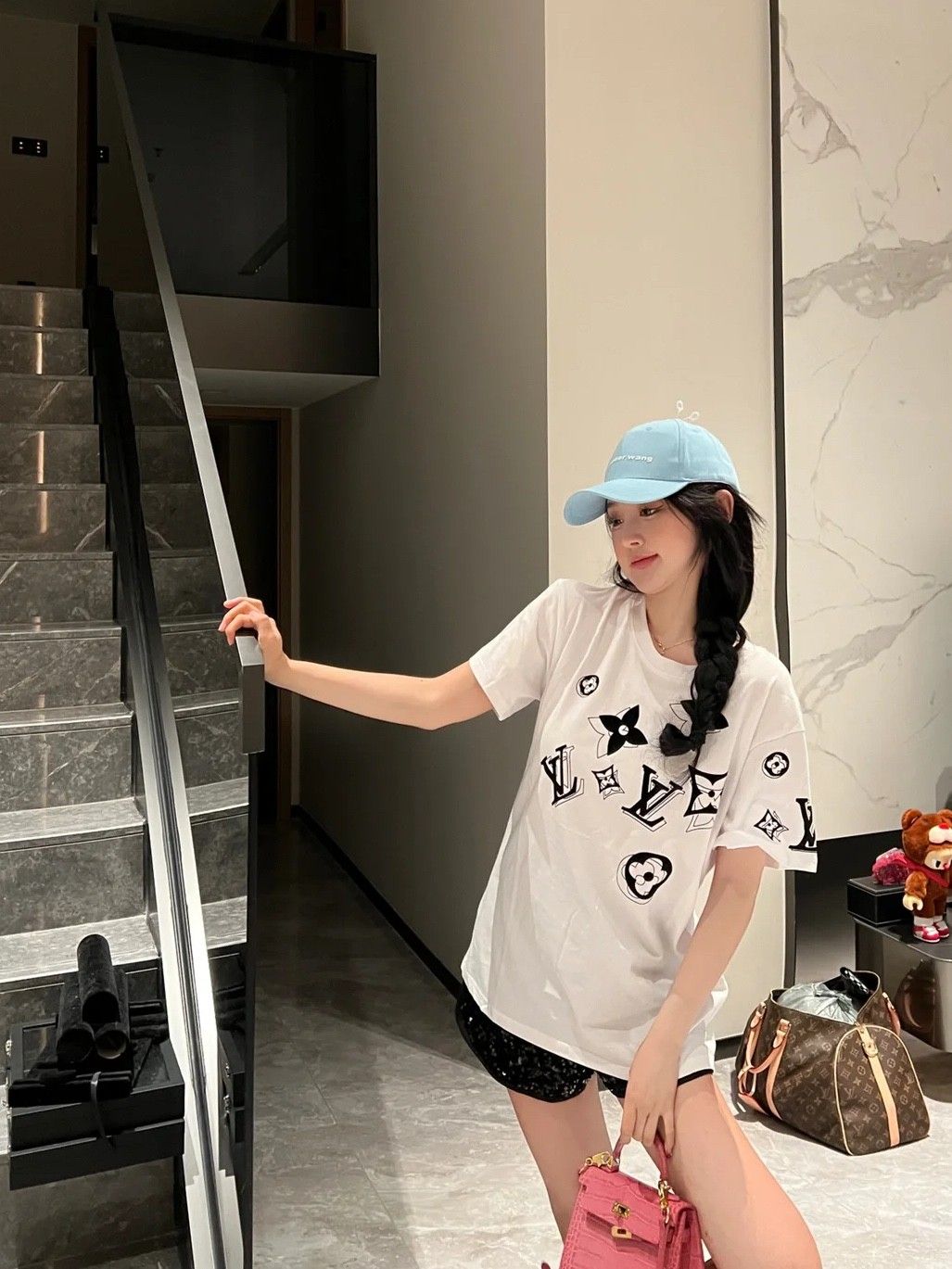 ルイヴィトン 半袖tシャツ コットン オシャレ A30788
