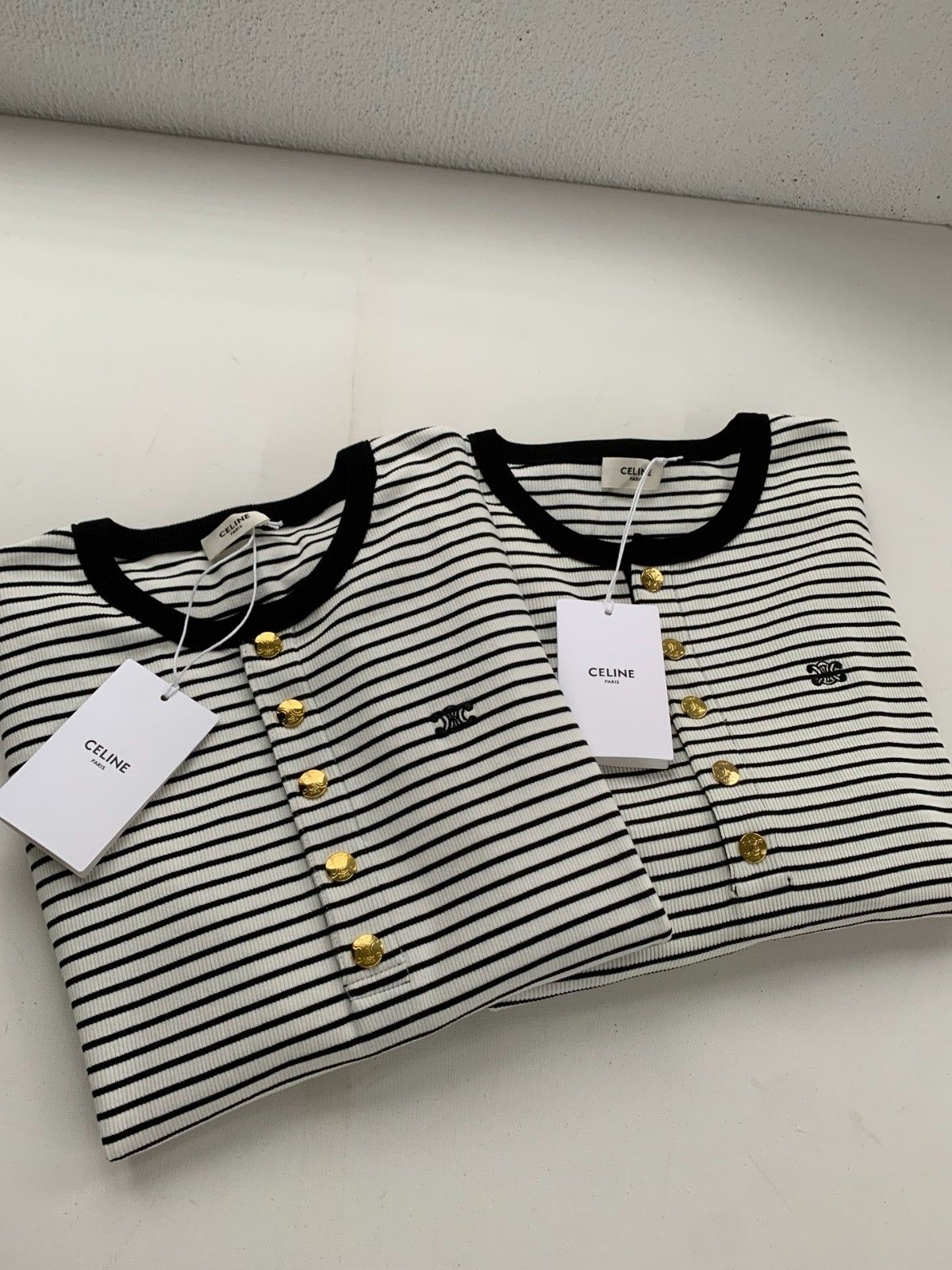 セリーヌ 長袖 ロンT 刺繍ロゴ レディース オシャレ A30789