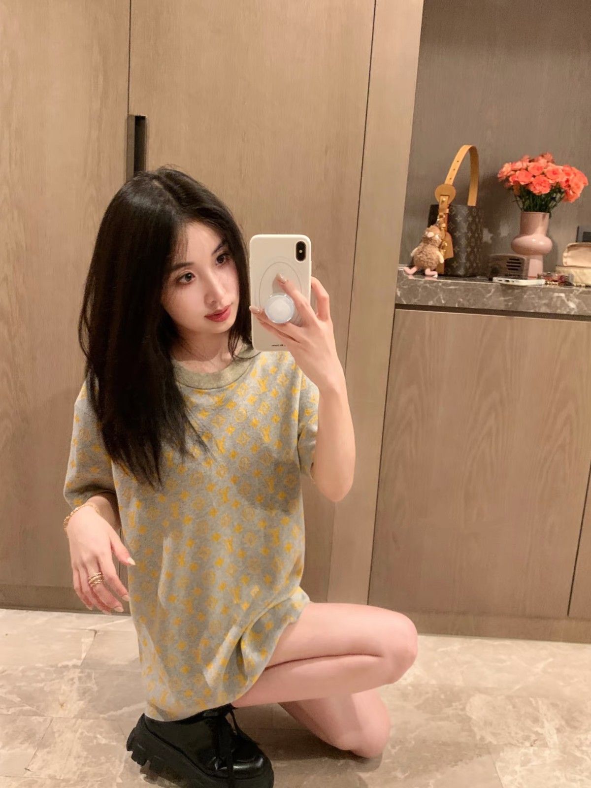 ルイヴィトン 半袖Tシャツ ニット レディース A30796