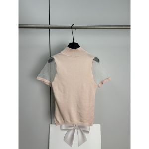 イヴ・サンローランニットトップス 半袖tシャツ セクシー A30801