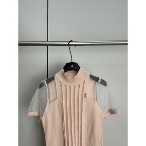 イヴ・サンローランニットトップス 半袖tシャツ セクシー A30801