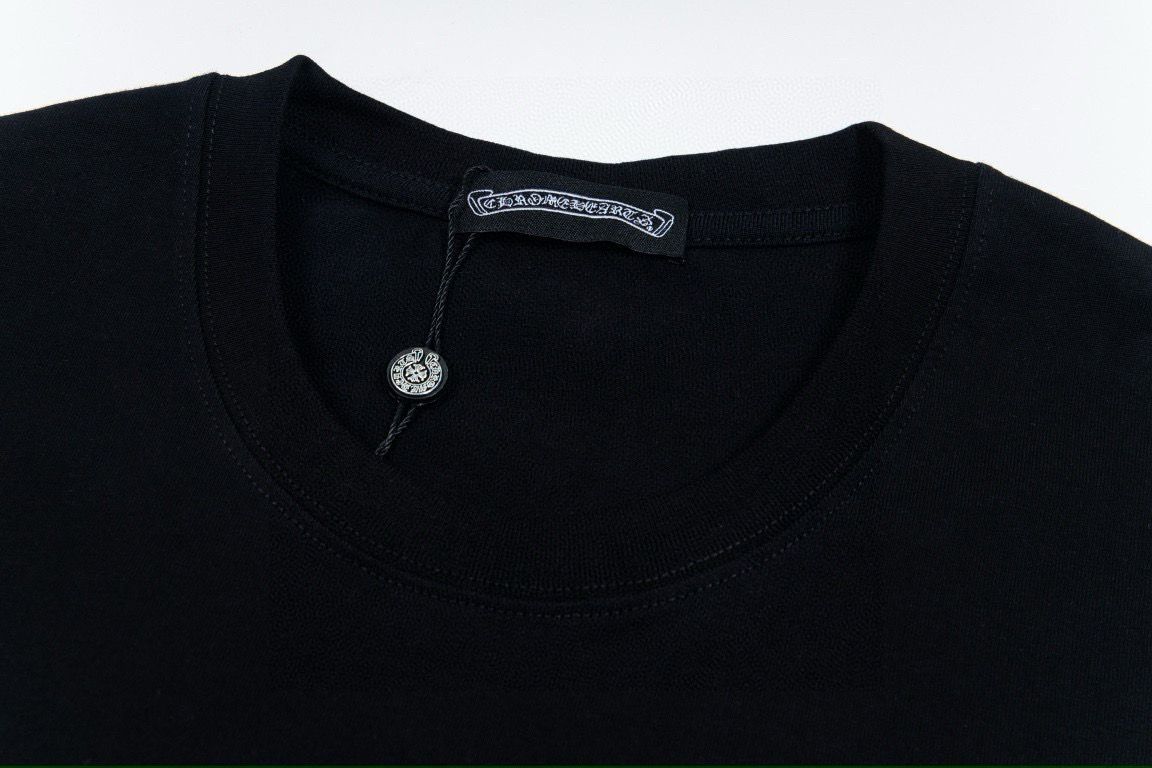 クロムハーツ 半袖Tシャツ プリント カップル ラウンドネック A30798