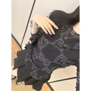 グッチ メッシュTシャツ 長袖 レディース A30814