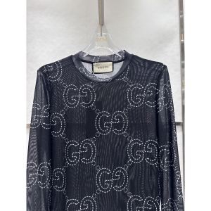 グッチ メッシュTシャツ 長袖 レディース A30814